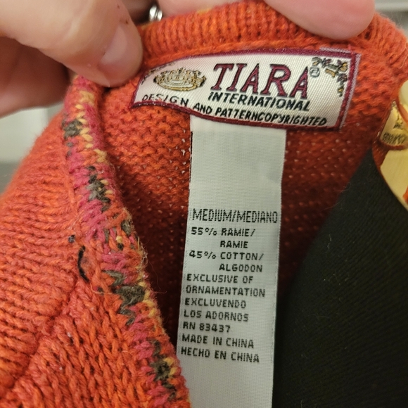 Fall Boho gypsy earth Autumn colors zip front top or vest., Sz M in EUC - Picture 9 of 9